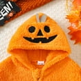 thumbnail image 3 of Favoffer Unisex Toddler Hallow Cape Pumpkin Ghost Print Cloak Cozy Boys Girls Festival Outfit for Layering, Toddler 0-4Y, 3 of 9