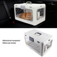 thumbnail image 3 of Jaula Plegable De Plástico Para Gatos, Transportador De Mascotas De Viaje Transparente Portátil De Gran Capacidad Para Avión Y Coche, 3 of 7