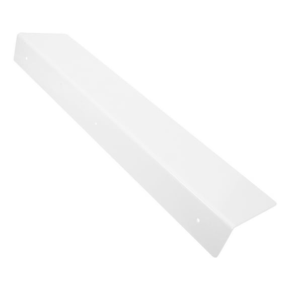 COSMOBETTY 1Pack Adhesive Shelf Floating Wall Mounted Bathroom Storage White Plastic Rectangular Gap Filling