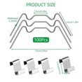 thumbnail image 5 of SDFGTstore Industrial Commercial Greenhouse Glass Clips 100pcs Rustproof Fasteners Secure Glass Frame Assembly Structure Stability, 5 of 13