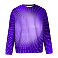 thumbnail image 3 of Lilgiuy Men Casual Round Neck Long Sleeve Pullover 3D Printed Sweatshirts Blouse Performance Workout Muscle Cut Tee, 3 of 4