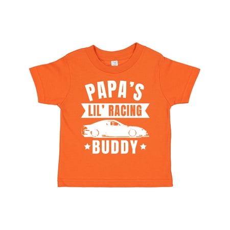 

Inktastic Papas Lil Racing Buddy Gift Toddler Boy or Toddler Girl T-Shirt