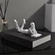 thumbnail image 3 of Sculpture Modern Art Ornament Home Office Decor Craft Black C, 3 of 5