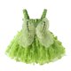 thumbnail image 1 of Vestido de niña, vestidos de princesa de verano, vestidos de malla para niñas, vestidos de niña bebé, vestidos de cuello halter, vestidos de niña bebé para niñas de 2, 3 y 4 años, 2-3T verde, 1 of 8