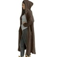 thumbnail image 3 of idosla Womens Casual Long Sleeve Open Cardigan Warm Hooded Outwear Coat Cable Knit Long Cardigan Sweaters with Pockets (Coffee, M), 3 of 8
