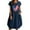 Navy, variant on OAVQHLG3B Summer Dress for Women 4th of July Outfits for Women Summer Cotton And Linen American flagPrint Casual Short Sleeve With Pocket Crewneck Loose Dress