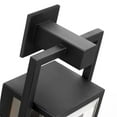 thumbnail image 7 of Nuvo Lighting Exhibit 1 Light Small Wall Lantern Matte Black Finish with Clear Beveled Glass, 7 of 7