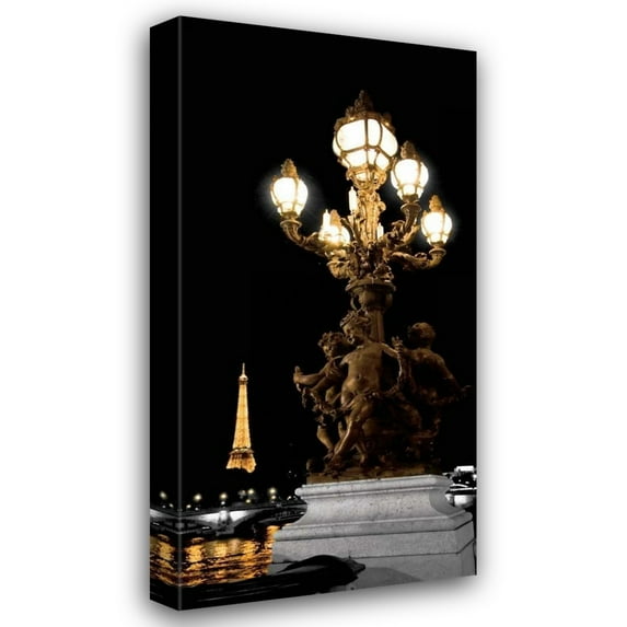 Jeff Maihara 14x24 Gallery Wrapped Canvas Wall Art Titled - Paris Nights II