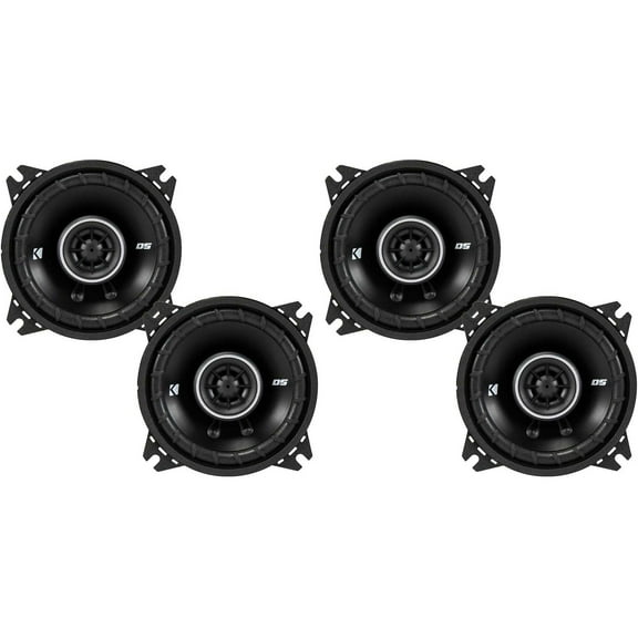 Kicker DSC40 4-Inch (100mm) Coaxial Speakers w/ 43DSC404 4" Coaxial Bundle