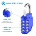 thumbnail image 6 of Combination Padlock, 4 Digit Locks for School Locker Luggage Storage Box Bike Fence Door Warehouse, 6 of 9