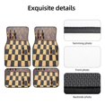 thumbnail image 5 of Gaeub Chess Board With Pawns Print 4 Pieces Car Floor Mats Car,Universal Car Carpet Mats,Fit for SUV, Vans, Sedans,Trucks, 5 of 6
