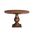 thumbnail image 6 of Taran Designs Lawrence 48" Round Solid Wood Pedestal Dining Table in Dark Brown, 6 of 6
