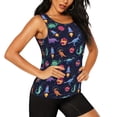 thumbnail image 2 of Lsque Space Dinosaur Printed Workout Tank Tops for Women, Athletic Sports Tank Tops, Compression Sleeveless Dry Fit Shirts,Sleeveless Yoga Shirt-XX-Large, 2 of 9