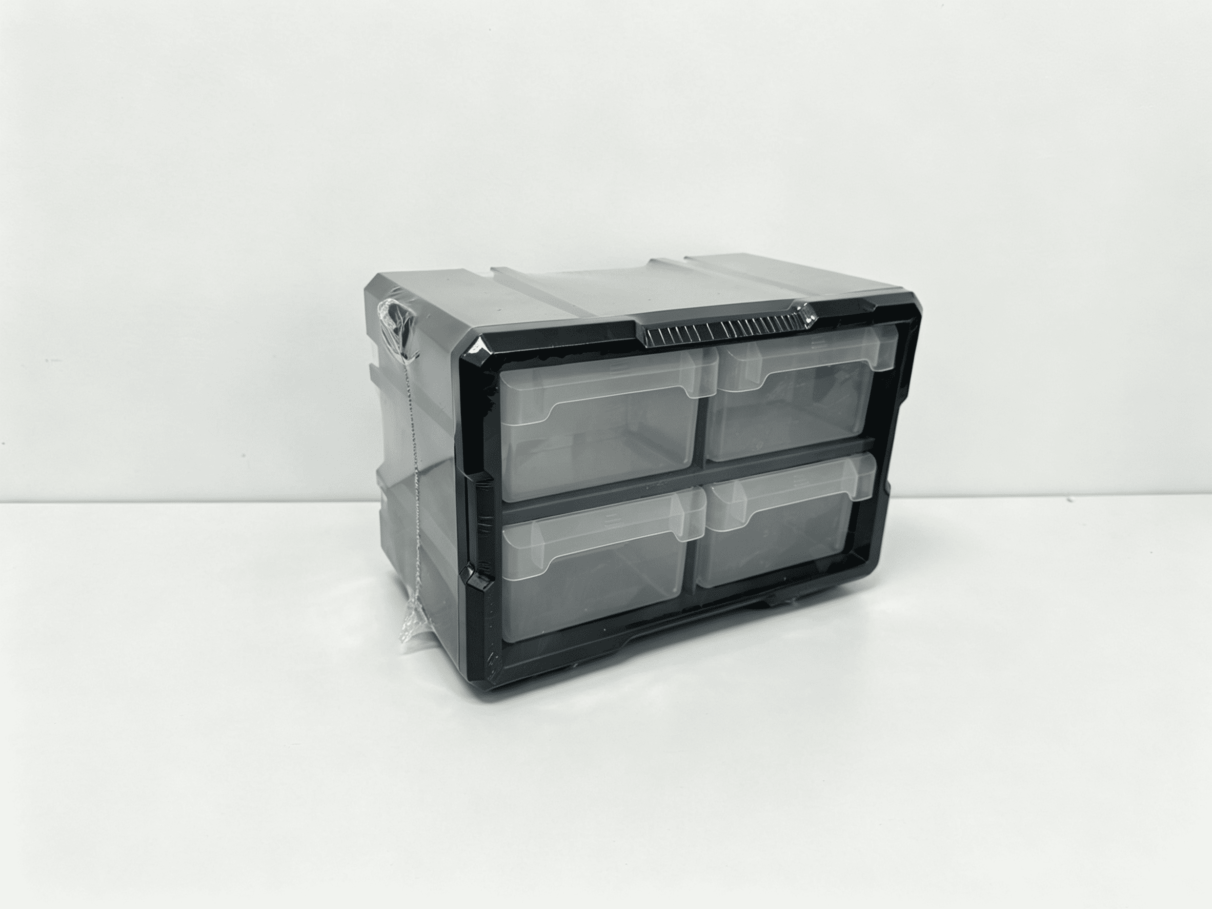 Homeworks Armoire de rangement en plastique à 12 bacs pour pièces, quincaillerie et bricolage