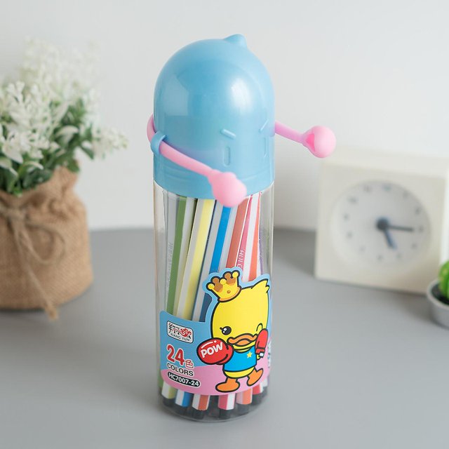 Juego de bolígrafos de acuarela Belita Amy de 24 colores para niños & #39;s, cepillo de colores para niños de jardín de infantes, bolígrafo de graffiti para estudiantes Afortunado Sencillez