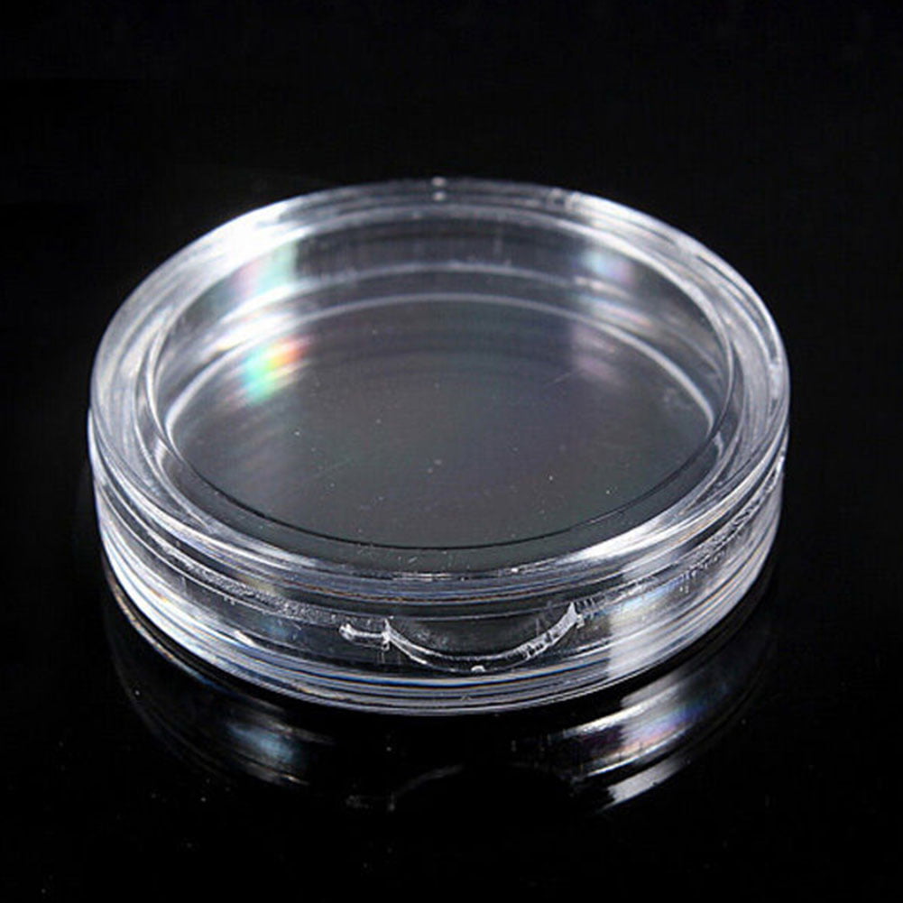 10pcs 40mm Applied Clear Round Cases Coin Storage Capsules Holder Plastic TOFH 