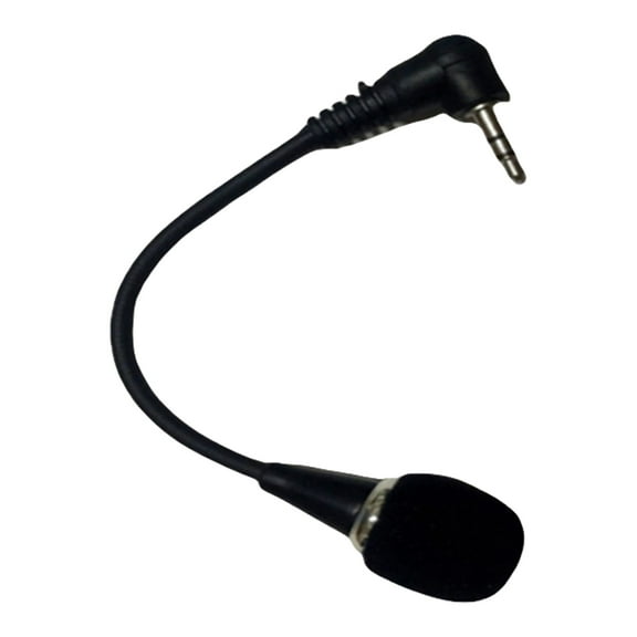 Laikoutd 3.5mm External Microphone For Laptop PC Phone Double Channel Stereo Sound Streaming 3.5 Metal Mic