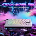 thumbnail image 5 of ATTACK SHARK R85 HE Wired Rapid Trigger Mechanical RGB Gaming Keyboard with Custom Lightbox,8KHz Polling Rate,0.005mm RT Accuracy,0.08MS Latency,Hall Effect,Magnetic Switch,Driver for PC, 5 of 8