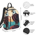 thumbnail image 4 of Daiia Cartoon Iceberg Bald Eagle School Backpack for Men and Women Lightweight Backpack Durable Backpack Water-Resistant,Travel,Work Bag, 4 of 9