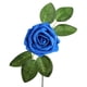 thumbnail image 3 of Rosa artificial de espuma de PE azul, rosa de simulación falsa con hoja y tallo, 3 of 10