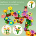 thumbnail image 1 of Bloques de construcción para jardín de ensamblaje de mundo cambiante para niños, juguetes de ensamblaje de arreglos florales de inteligencia DIY, 1 of 4