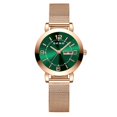 thumbnail image 1 of Reloj De Cuarzo Impermeable De SENO De Doble Calendario Con Banda De Acero Luminosa Para Mujer , Estudiante , Deportivo , Correa De Malla Para Mujeres , Joyería , Señora , Marca Original, 1 of 4