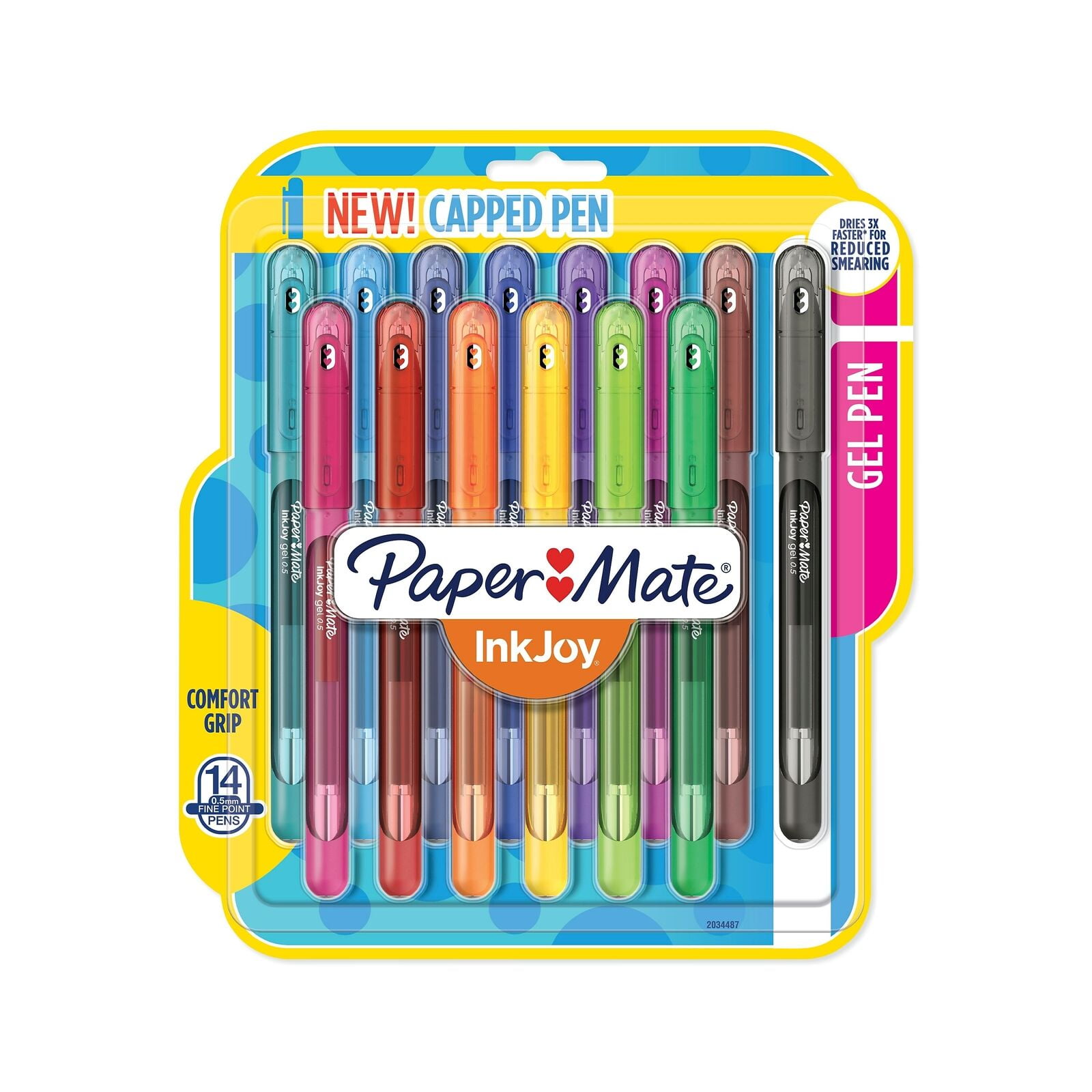 Paper Mate InkJoy Gel Pens Fine Point Assorted Colors 14/Pack