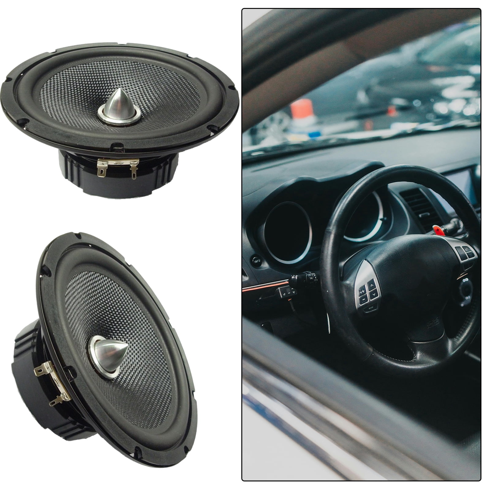 6.5inch Midrange Bass Home Theater 4Ohm Sound Glass Fiber Woofer Loudspeaker Home Theater Bookshelves