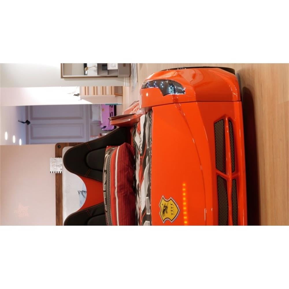 ベッドフレーム titi racer car bed Titi Racer Modern TT Twin Race Car Bed with Remote Control in Red