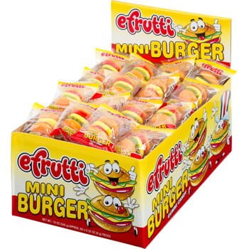 Gummi Mini Burger Gummi Mini Cheeseburger Wrapped 60ct Walmart Com Walmart Com