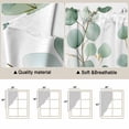 thumbnail image 3 of Eucalyptus Leaves Kitchen Window Curtains, Swag Curtains Valance for Bedroom Living Room Bathroom, Green Gold Spring Botanical Branch Rod Pocket Window Treatment Curtain Block Drapes 2 Panels 36"x45", 3 of 9