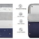 thumbnail image 4 of Funda para tablet TimoVo 9-11 para iPad 11 pulgadas A16 2025 azul oscuro, 4 of 8
