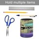 thumbnail image 5 of Contado por Ginger-theme Cylinder Pen Holder Pencil Organizer with Flannel Lining PVC Leather Material Cardboard Base for study work 10*8CM, 5 of 6