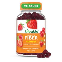 Lifeable Prebiotic Fiber, 5g, Great Tasting Natural Flavored - 90 Gummies