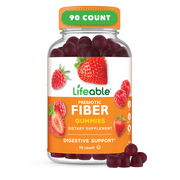 Lifeable Prebiotic Fiber, 5g, Great Tasting Natural Flavored - 90 Gummies