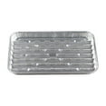 thumbnail image 2 of Disposable Aluminum Grill Pans 9x13 Inch Broiler Pans for Oven with Holes and Ribbed Bottom Surface, Durable BBQ Foil Roast Trays for Grilling, Baking, and Takeout Prep, 2 of 9