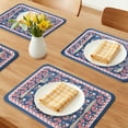thumbnail image 2 of Unique Bargains Placemats Set of 6 Leather Placemats for Kitchen Dining Table Colorful, 2 of 6