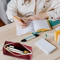 thumbnail image 4 of Polka Dot Pencil Case, Aesthetic Pencils Pouch, Large Capacity Pencils Case, Vintage Pen Pencil Pouch, Cute Pencil Case, Classroom Supplies,Red, 4 of 5