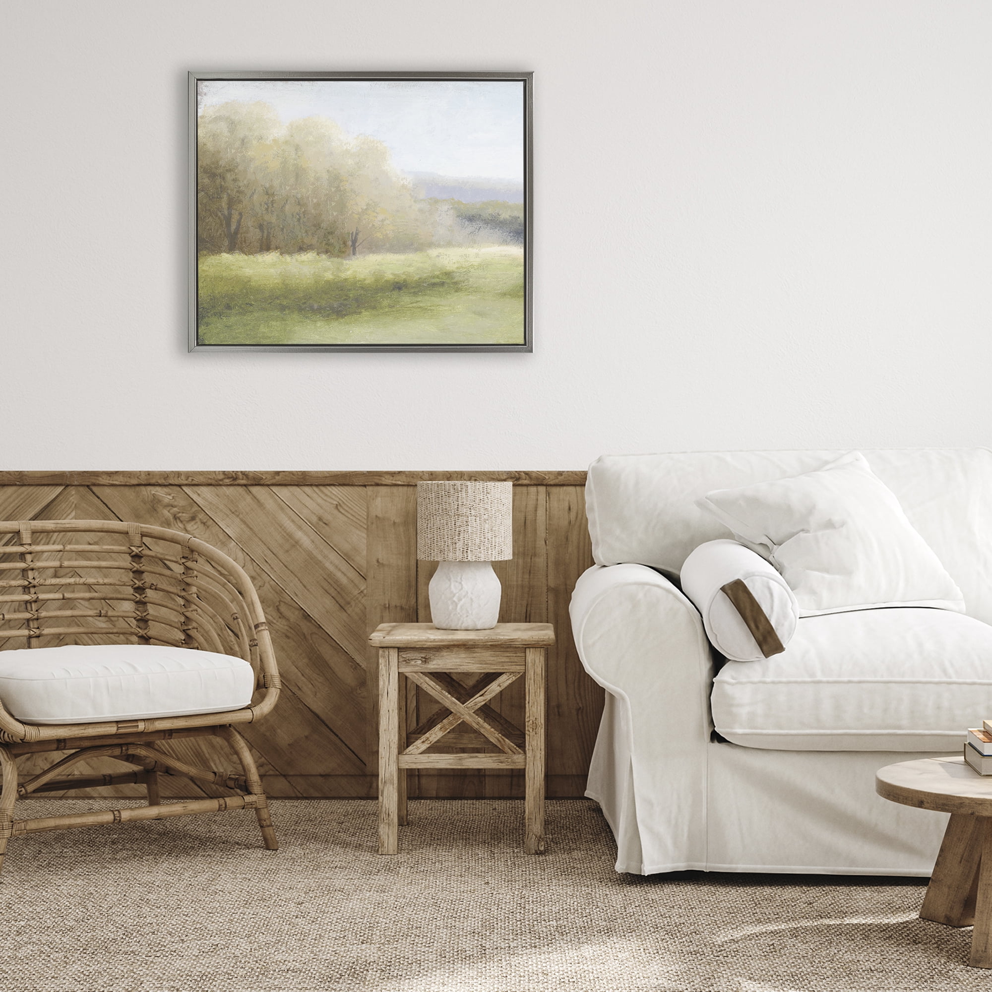 Stupell Industries Within a Familiar Place Landscape Gray Framed Floater Canvas Wall Art, design by Michael Marcon
