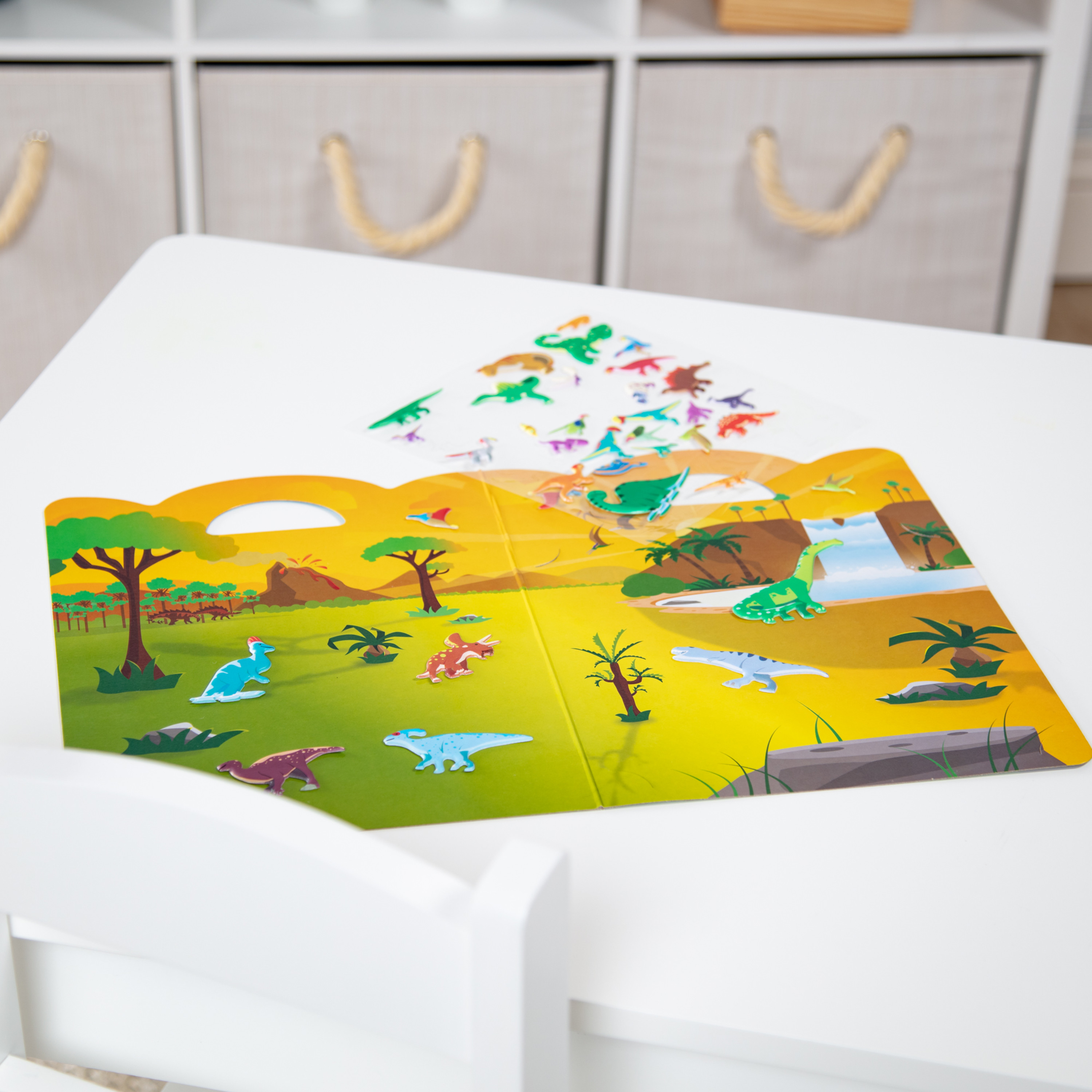 Melissa & Doug Dinosaur Puffy Sticker Play Set - 36 Reusable Stickers With Double-Sided Background