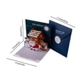 thumbnail image 3 of Less Than 5 Greeting Card Christmas Cards 4.3x4.3inch Small Up Card with Envelopes Stickers 3D Cute Holiday Greeting Cards Santa Snowman Reindeer Xmas Tree Christmas Cards for Kids, 3 of 7