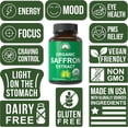 thumbnail image 3 of Saffron Supplements - USDA Organic Saffron Extract Capsules for Women, Men, and Kids. with Organic Prebiotic Fiber Instead of Filler. Pure and Natural for Mood, Brain, Focus, Cravings, PMS, 3 of 7