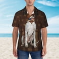 thumbnail image 5 of English Pointer Dog With Vintage American Flag Men's 3d Print Casual Button Down Shirts, Novelty Hawaiian Short Sleeves 3xl, 5 of 8