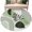 Green, variant on Round Area Rugs Collection 3.3 Ft, Grey Boho Geometric Non-Slip Residential Carpet, Vintage Ethnic Abstract Lines Leaves Indoor Crawling Mats Doormat Runner Rugs Play Mat for Bedroom