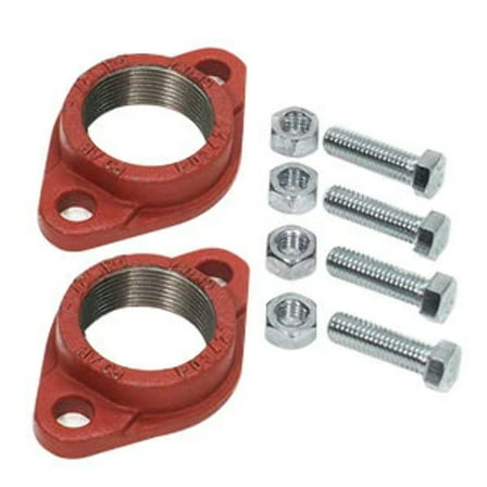 R.L. Deppmann Flange Set w/Hardware 1-1/2 NPT Cast Iron #101004