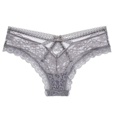 Panties for Womens Crochet Lace Up Panty Sexy Hollow Out Underwear Sexy Naughty Panty Seamless Criss-Cross Lingerie