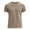 Khaki, variant on Mens T-Shirt Knit Short Sleeve Crew Neck Contrast Trim Knit T-Shirt,Black L