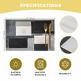 thumbnail image 7 of Placemat Abstract White Black Painting Placemats for Dining Table Modern Art Washable Table Mats for Party Kitchen Dining Decoration, 7 of 7
