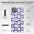 thumbnail image 3 of MYBAT Pro Mood Series MagSafe Case for Apple iPhone 14 Plus (6.7) - Retro Purple Floral Stylish Glitter Shockproof Protective Cover for Women Girls Cute Phone Case, 3 of 6
