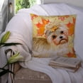 thumbnail image 3 of Morkie Fall Fabric Decorative Pillow, 3 of 4